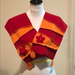Red and orange scarf
